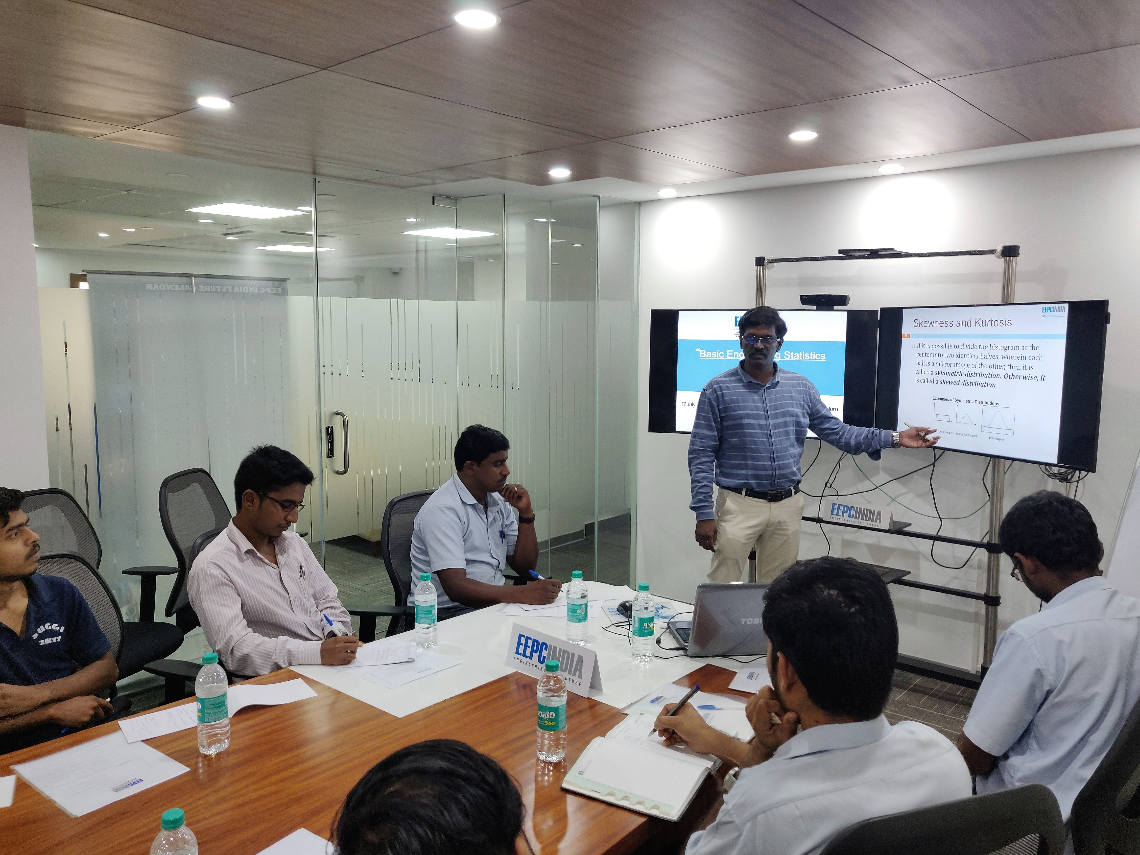 Mr. D Karthikeyan Asst. Head Technology Centre delivering session on Engineering Statistics for Six Sigma Projects